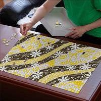 Rearea Tahiti Tiare Monstera Puzzle Polynesian Pattern Curve Style - Polynesian Pride