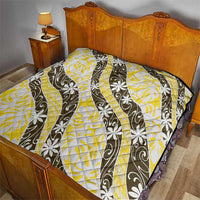 Rearea Tahiti Tiare Monstera Quilt Polynesian Pattern Curve Style - Polynesian Pride