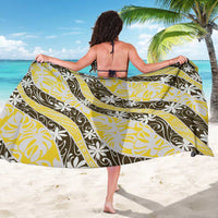 Rearea Tahiti Tiare Monstera Sarong Polynesian Pattern Curve Style LT01 - Polynesian Pride