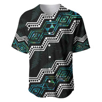 Personalised Taniko Aotearoa Mix Paua Shell Baseball Jersey Niho Taniwha Turquoise Glitter LT01 Turquoise - Polynesian Pride