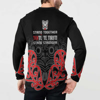 Toitu Te Tiriti 1840 Aotearoa Button Sweatshirt Stand Together Stand Stronger