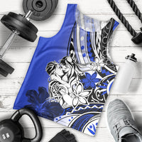 Polynesian Valentine Men Tank Top Couple Floral Unique Blue Version LT01 - Polynesian Pride