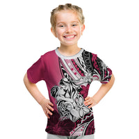 Polynesian Valentine Kid T Shirt Couple Floral Unique Pink Version LT01 Pink - Polynesian Pride