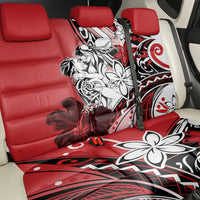 Polynesian Valentine Back Car Seat Cover Couple Floral Unique Red Version LT01 - Polynesian Pride