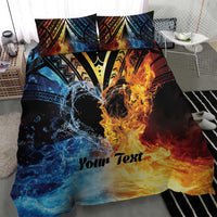 Personalised Polynesian Heart In Fire And Water Bedding Set Romantic Elements