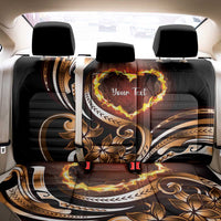 Personalised Polynesian Fiery Heart Back Car Seat Cover Passionate Love