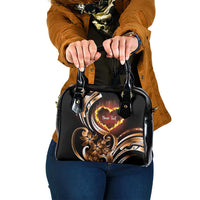 Personalised Polynesian Fiery Heart Shoulder Handbag Passionate Love