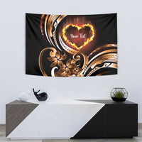 Personalised Polynesian Fiery Heart Tapestry Passionate Love LT01 - Polynesian Pride