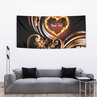 Personalised Polynesian Fiery Heart Tapestry Passionate Love LT01 - Polynesian Pride