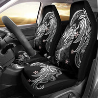 Polynesian Mermaid Plumeria Tribal Tattoo Car Seat Cover