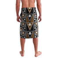 Fiji Brown Masi Pattern Lavalava Fijian Tapa