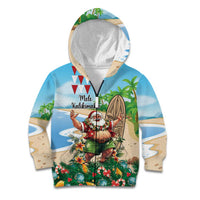 Hawaii Christmas Santa Claus Kid Hoodie Mele Kalikimaka Tropical Beach