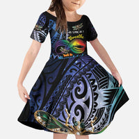 Personalised Polynesian Memorial Family Matching Summer Maxi Dress and Hawaiian Shirt As Long As I Breathe You'll Be Remembered