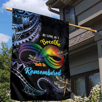 Polynesian Memorial Garden Flag As Long As I Breathe You'll Be Remembered LT01 - Polynesian Pride