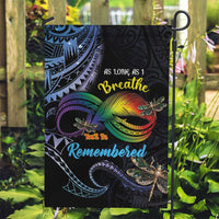 Polynesian Memorial Garden Flag As Long As I Breathe You'll Be Remembered LT01 Garden Flag Colorful - Polynesian Pride