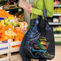 Polynesian Memorial Grocery Bag As Long As I Breathe You'll Be Remembered