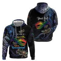 Personalised Polynesian Memorial Zip Hoodie As Long As I Breathe You'll Be Remembered