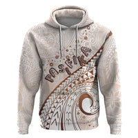 Pasifika Festival Zip Hoodie Vintage Tribal Pattern LT01 Pullover Hoodie Brown - Polynesian Pride
