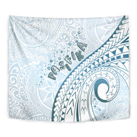 Pasifika Festival Tapestry Tribal Pattern Blue Version LT01 - Polynesian Pride