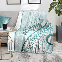 Pasifika Festival Blanket Tribal Pattern Teal Version