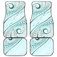 Pasifika Festival Car Mats Tribal Pattern Teal Version