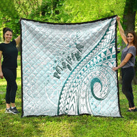 Pasifika Festival Quilt Tribal Pattern Teal Version LT01 - Polynesian Pride