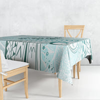 Pasifika Festival Tablecloth Tribal Pattern Teal Version LT01 - Polynesian Pride