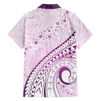 Pasifika Festival Hawaiian Shirt Tribal Pattern Lilac Version LT01 - Polynesian Pride