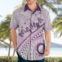 Pasifika Festival Hawaiian Shirt Tribal Pattern Lilac Version LT01 - Polynesian Pride