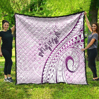 Pasifika Festival Quilt Tribal Pattern Lilac Version LT01 - Polynesian Pride