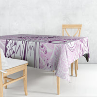 Pasifika Festival Tablecloth Tribal Pattern Lilac Version LT01 - Polynesian Pride