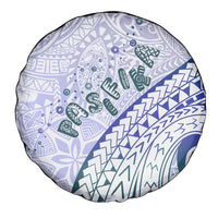 Pasifika Festival Spare Tire Cover Tribal Pattern Violet Version LT01 - Polynesian Pride