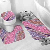 Hawaiian Quilt Pattern Bathroom Set Sweet Color Mixed - Polynesian Pride