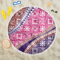 Hawaiian Quilt Pattern Beach Blanket Sweet Color Mixed - Polynesian Pride