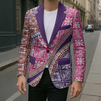 Hawaiian Quilt Pattern Blazer Sweet Color Mixed - Polynesian Pride