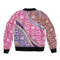 Hawaiian Quilt Pattern Bomber Jacket Sweet Color Mixed - undefined