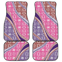 Hawaiian Quilt Pattern Car Mats Sweet Color Mixed - Polynesian Pride
