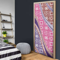 Hawaiian Quilt Pattern Door Cover Sweet Color Mixed - Polynesian Pride