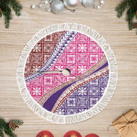 Hawaiian Quilt Pattern Tree Skirt Sweet Color Mixed - Polynesian Pride