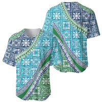 Hawaiian Quilt Pattern Baseball Jersey Fresh Color Mixed LT01 - Polynesian Pride