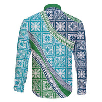 Hawaiian Quilt Pattern Family Matching Short Sleeve Bodycon Dress and Hawaiian Shirt Fresh Color Mixed - Polynesian Pride