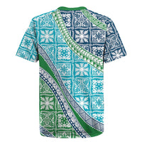 Hawaiian Quilt Pattern Rugby Jersey Fresh Color Mixed - Polynesian Pride