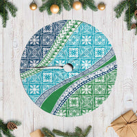 Hawaiian Quilt Pattern Tree Skirt Fresh Color Mixed - Polynesian Pride