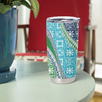 Hawaiian Quilt Pattern Tumbler Cup Fresh Color Mixed - Polynesian Pride