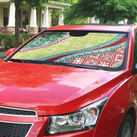 Hawaiian Quilt Pattern Auto Sun Shade Special Color Mixed - Polynesian Pride