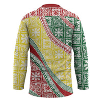 Hawaiian Quilt Pattern Hockey Jersey Special Color Mixed - Polynesian Pride