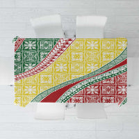 Hawaiian Quilt Pattern Tablecloth Special Color Mixed - Polynesian Pride