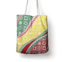 Hawaiian Quilt Pattern Tote Bag Special Color Mixed - Polynesian Pride