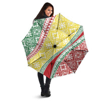 Hawaiian Quilt Pattern Umbrella Special Color Mixed - Polynesian Pride