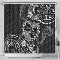 Polynesian Turtle Valentine Shower Curtain You And Me Hibiscus Heart LT01 - Polynesian Pride